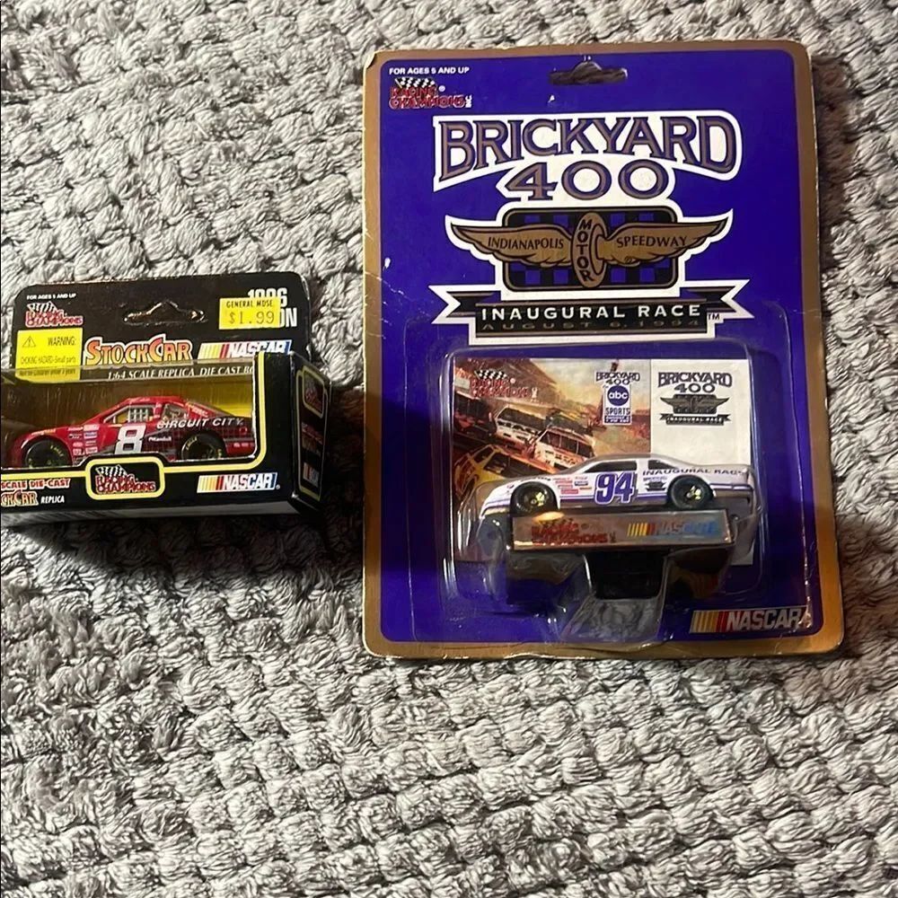 Vintage NASCAR 1:64 scale, replica, diecast body cars